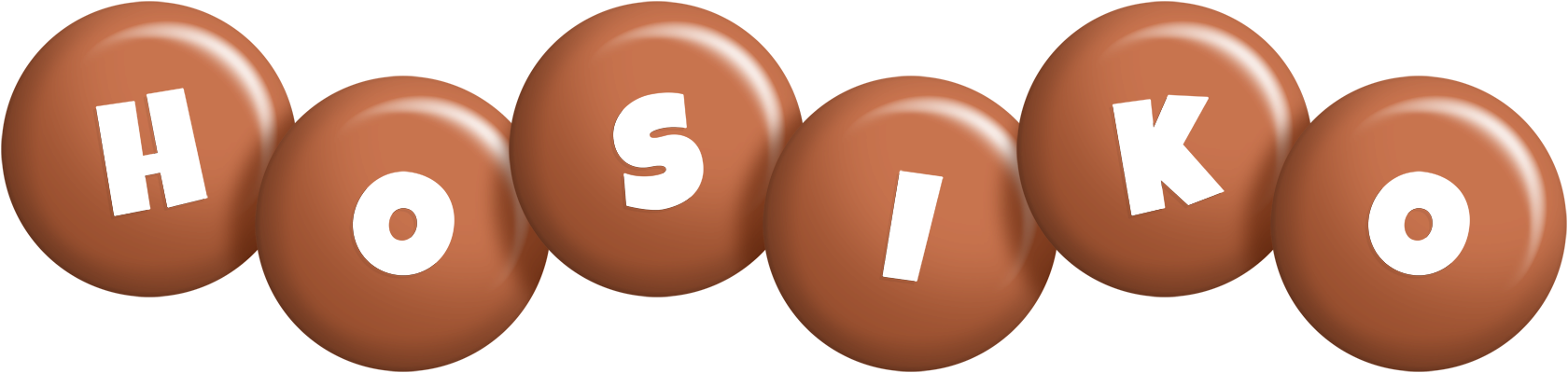 Hosiko candy-brown logo
