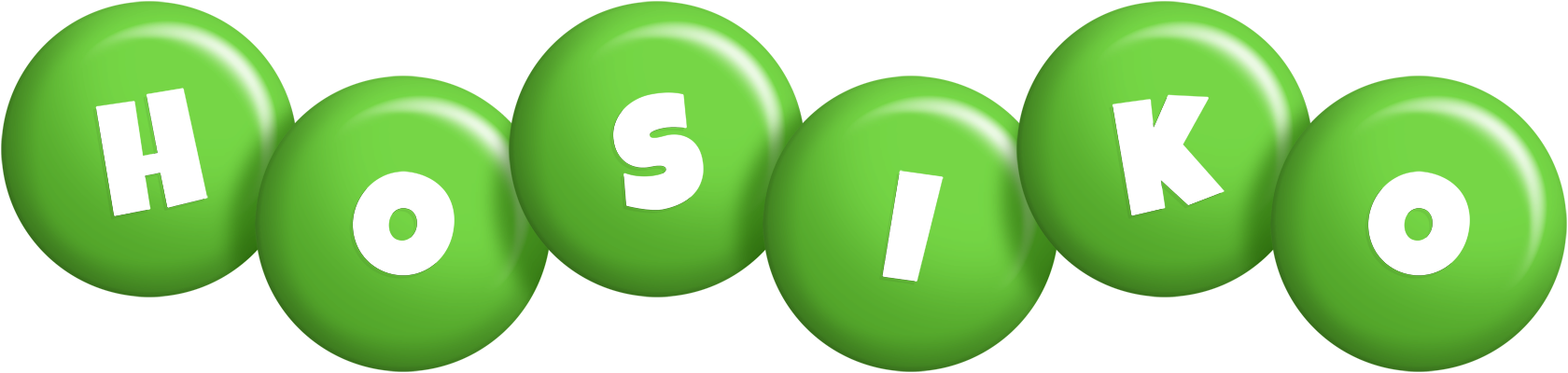 Hosiko candy-green logo