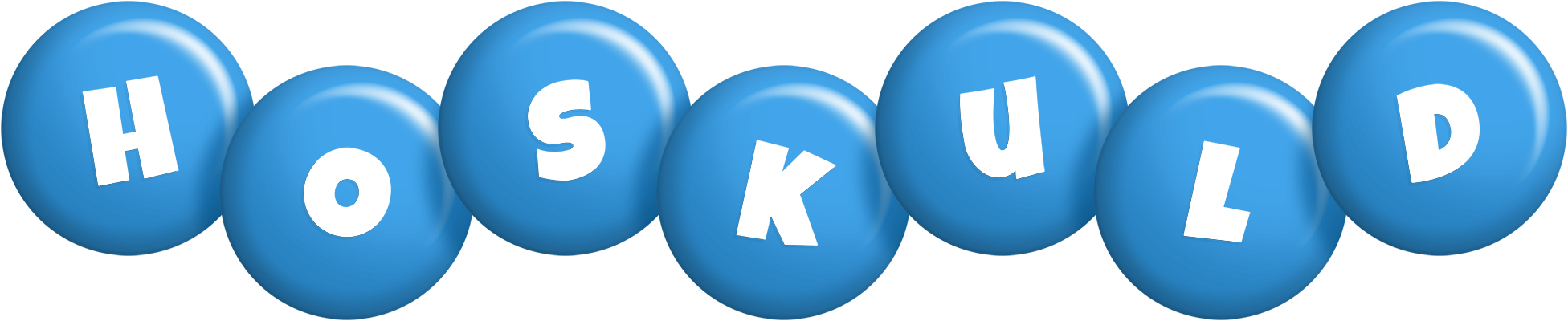 Hoskuld candy-blue logo