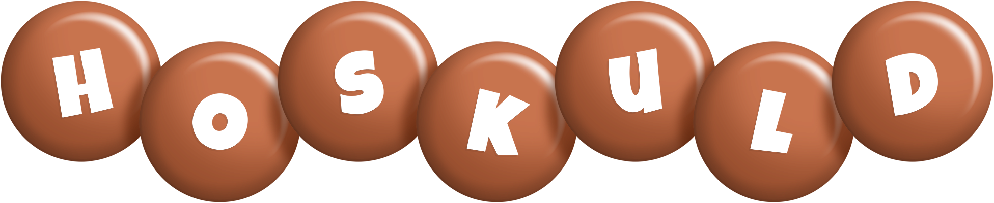 Hoskuld candy-brown logo