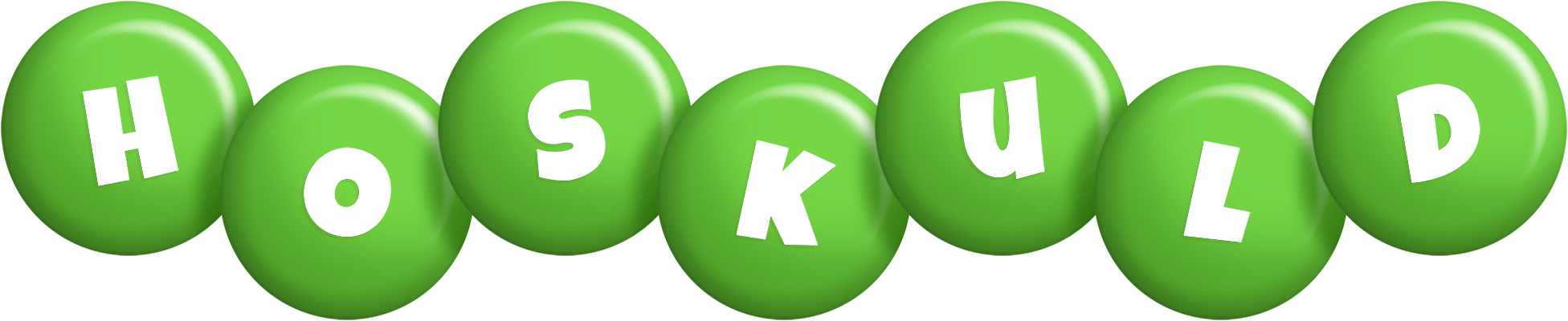 Hoskuld candy-green logo
