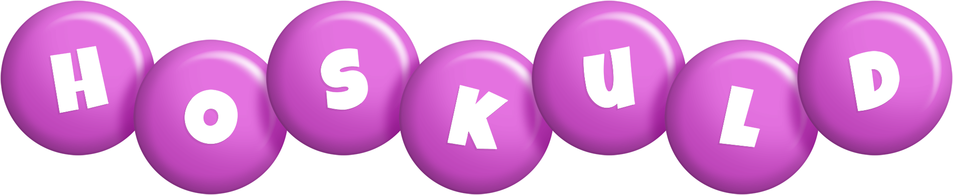 Hoskuld candy-purple logo