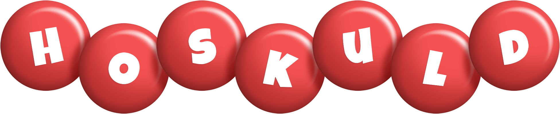 Hoskuld candy-red logo