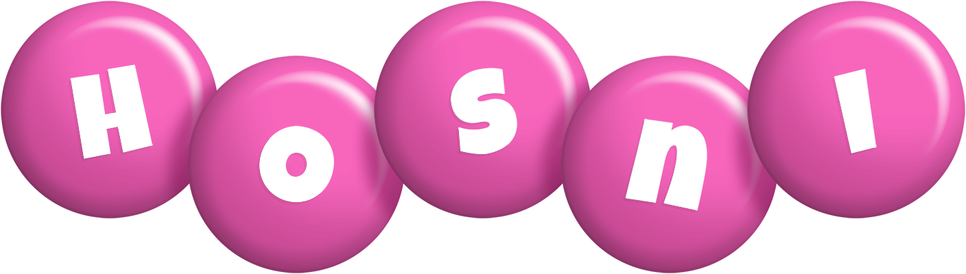 Hosni candy-pink logo