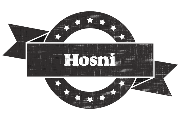 Hosni grunge logo