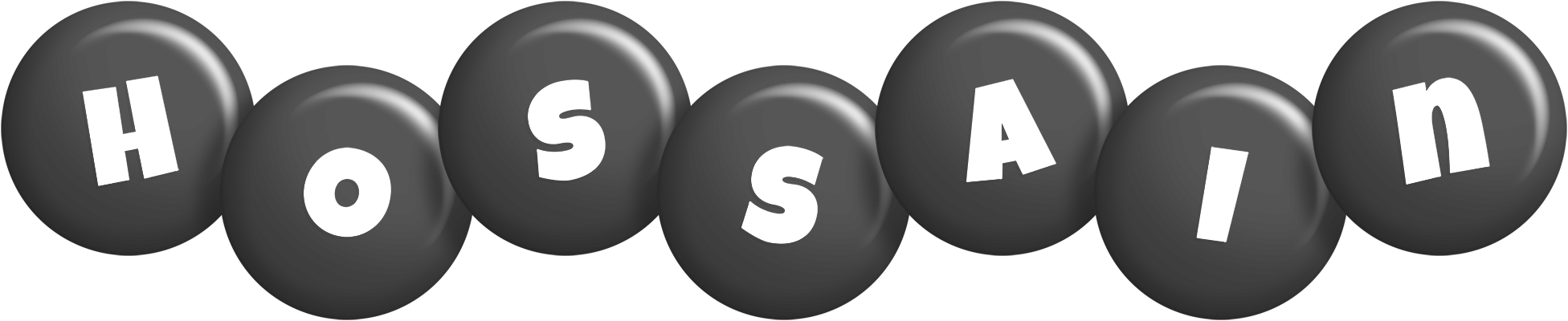 Hossain candy-black logo