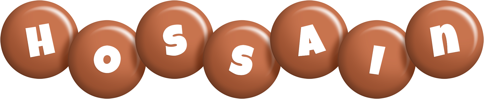 Hossain candy-brown logo