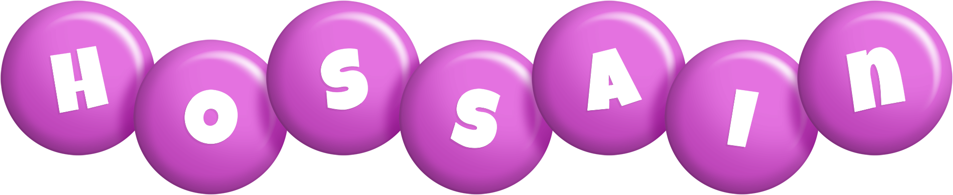 Hossain candy-purple logo