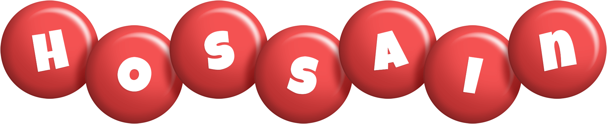 Hossain candy-red logo