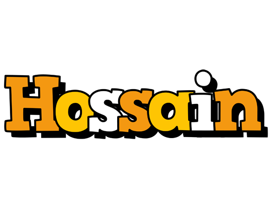 Hossain cartoon logo