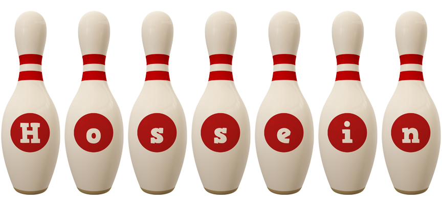 Hossein bowling-pin logo