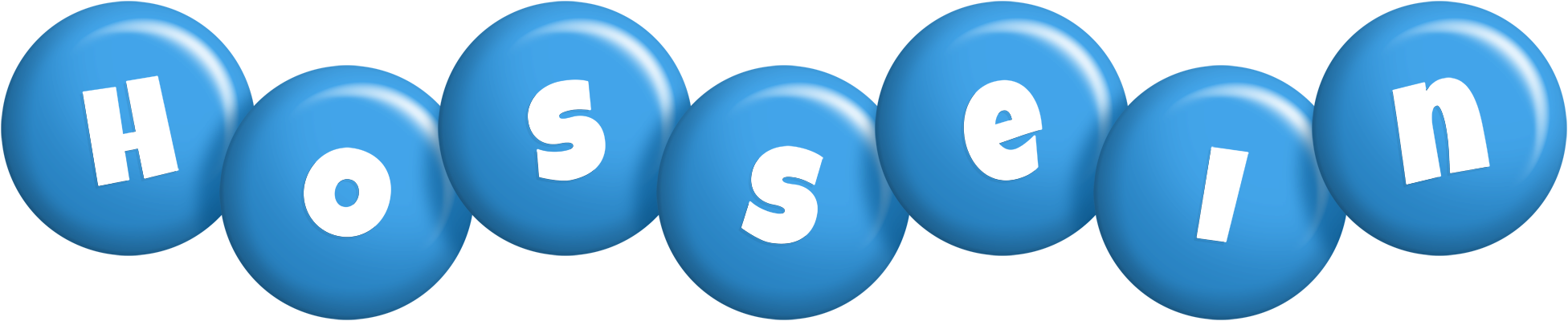 Hossein candy-blue logo