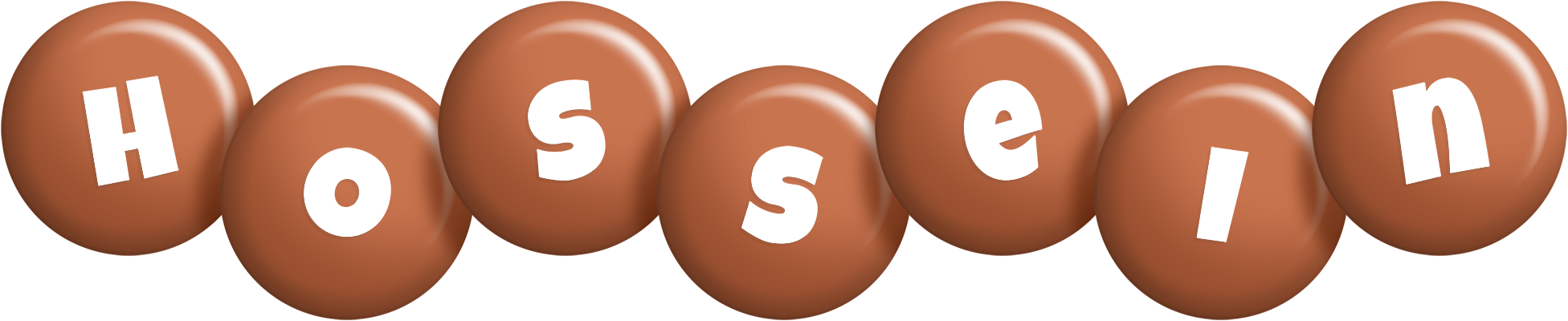Hossein candy-brown logo