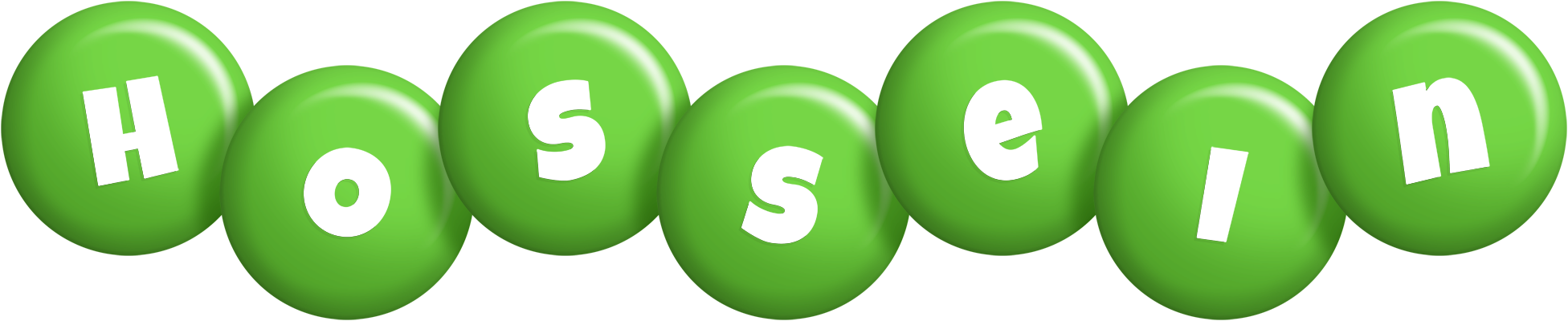 Hossein candy-green logo