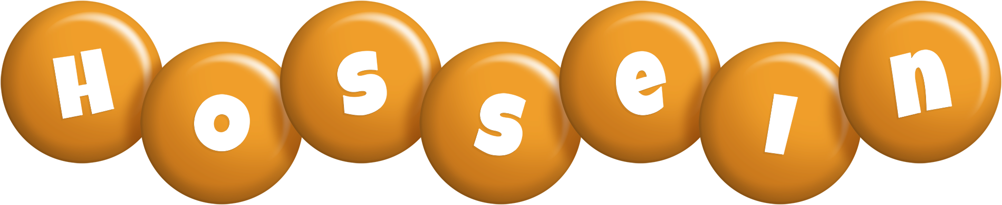 Hossein candy-orange logo
