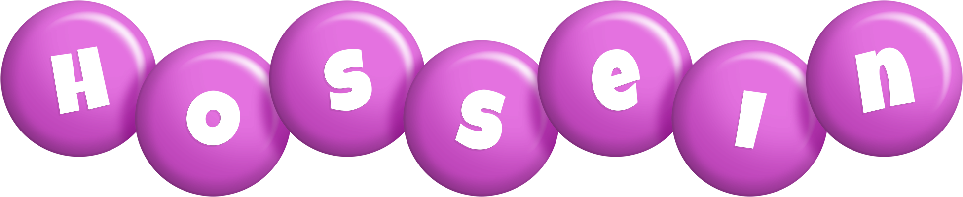 Hossein candy-purple logo
