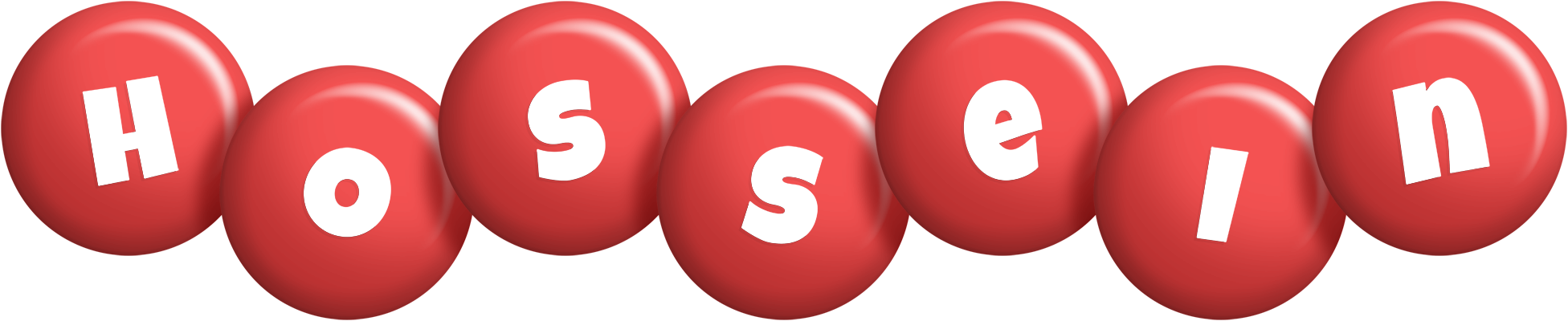 Hossein candy-red logo