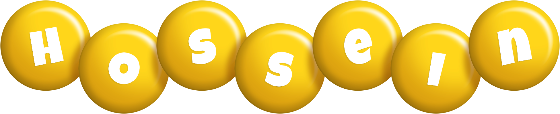 Hossein candy-yellow logo