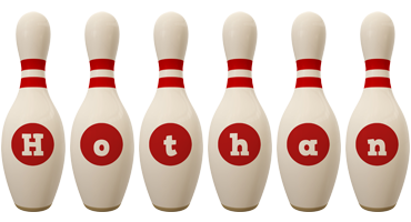 Hothan bowling-pin logo