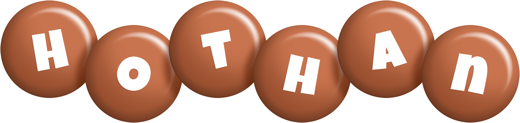 Hothan candy-brown logo