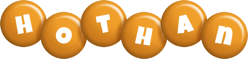 Hothan candy-orange logo