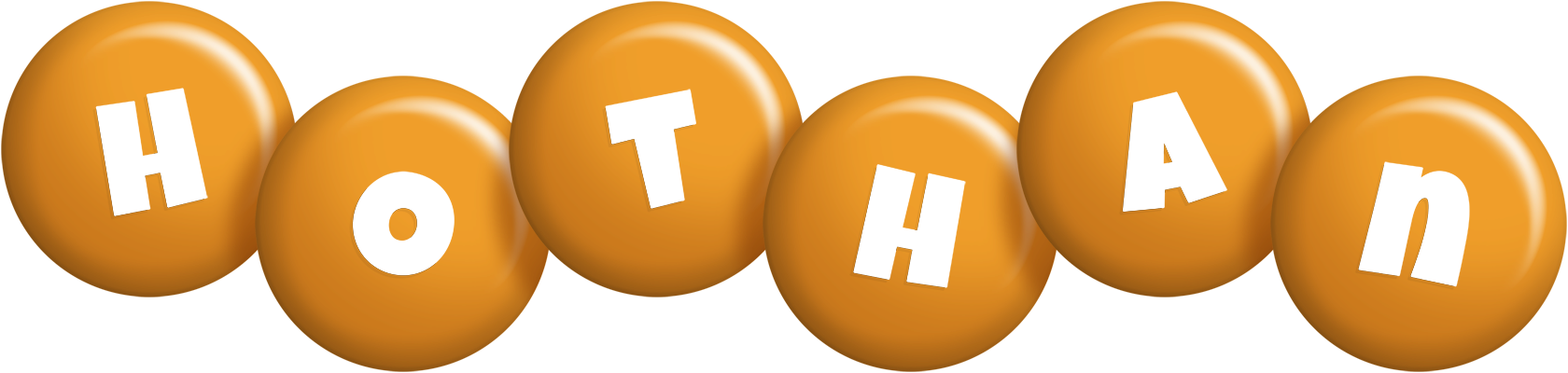 Hothan candy-orange logo