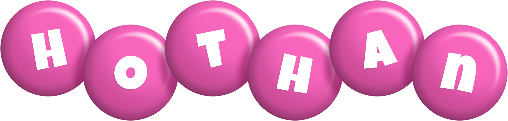 Hothan candy-pink logo