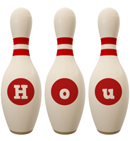 Hou bowling-pin logo