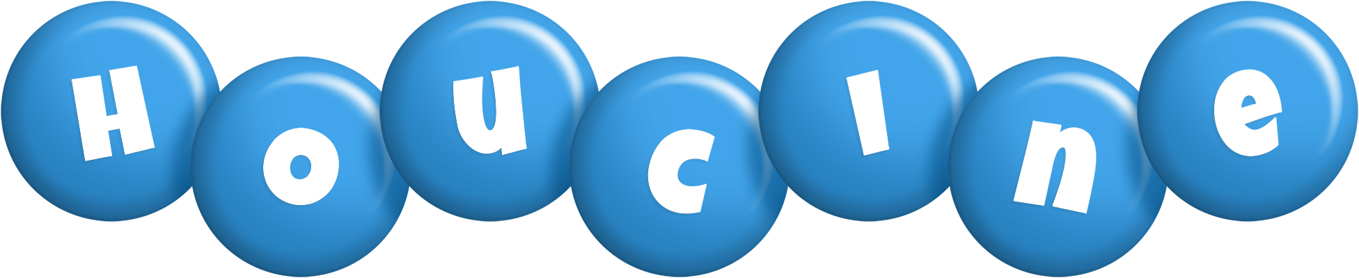 Houcine candy-blue logo
