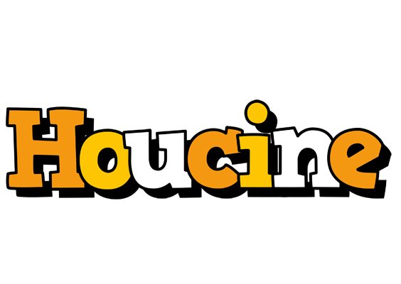Houcine cartoon logo