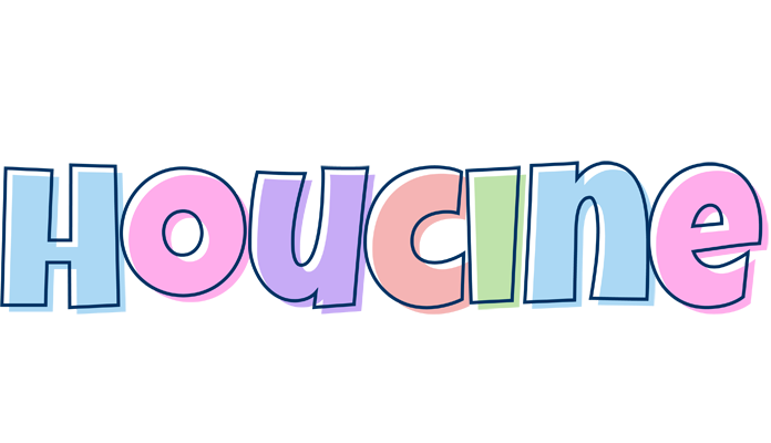 Houcine pastel logo