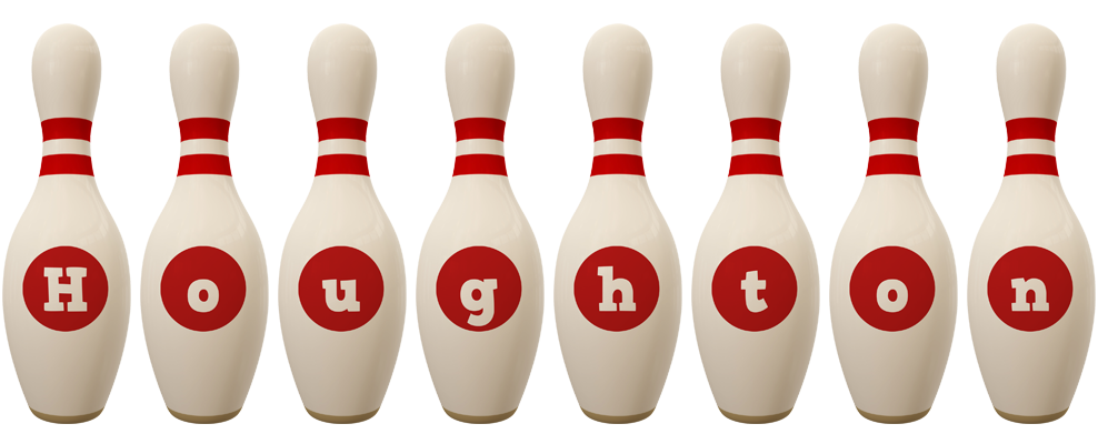 Houghton bowling-pin logo