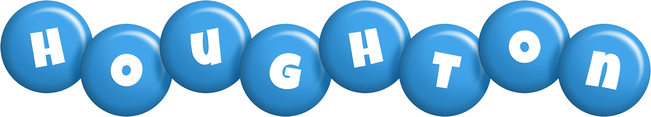 Houghton candy-blue logo