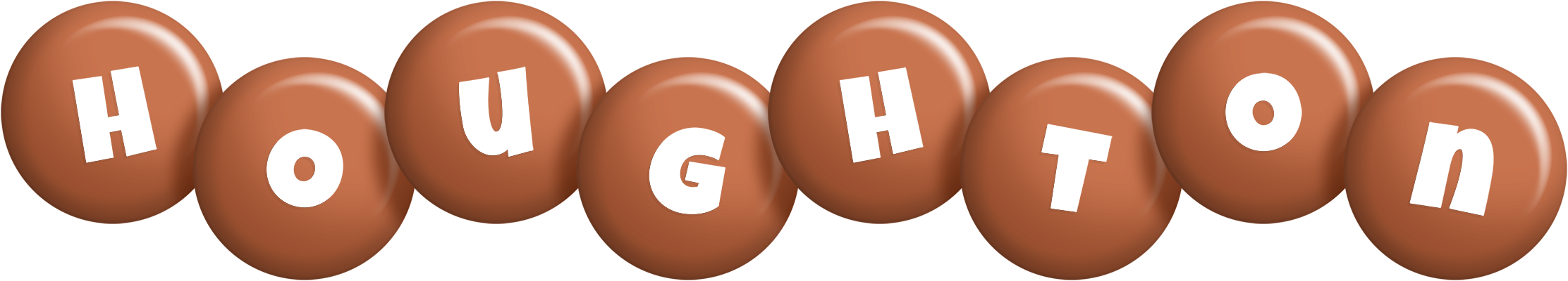 Houghton candy-brown logo