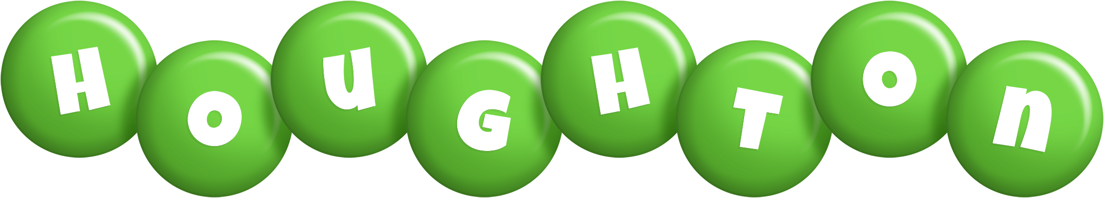Houghton candy-green logo