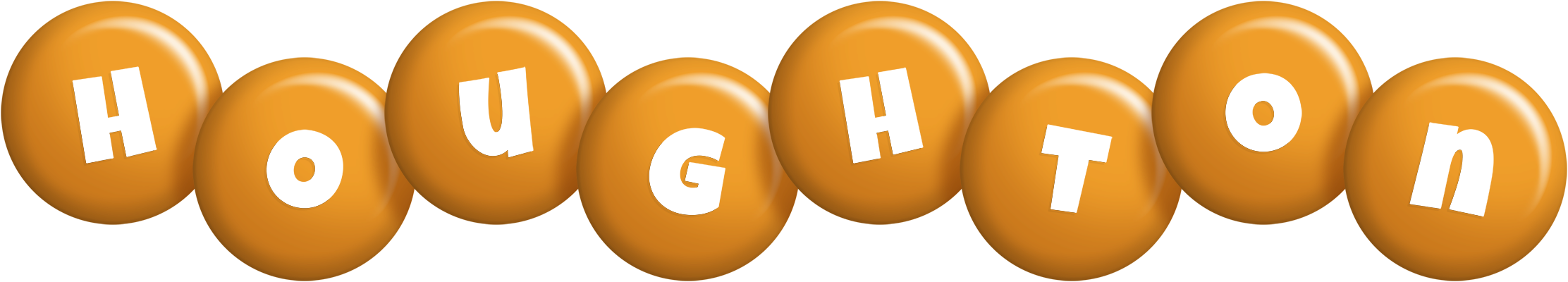 Houghton candy-orange logo