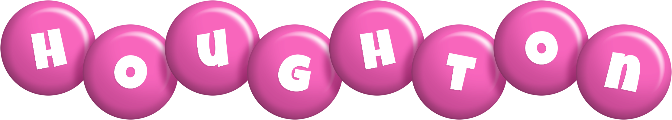 Houghton candy-pink logo