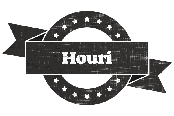 Houri grunge logo