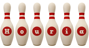 Houria bowling-pin logo