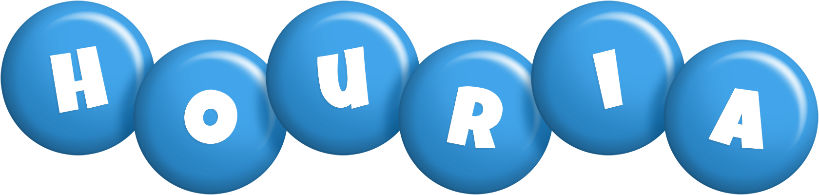 Houria candy-blue logo