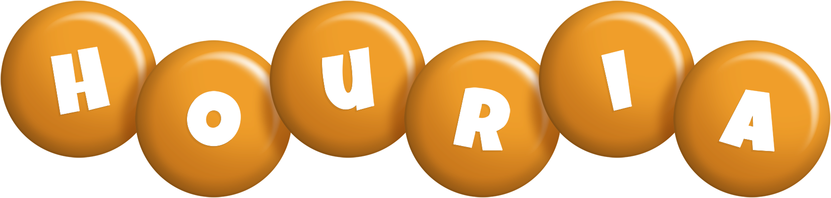 Houria candy-orange logo