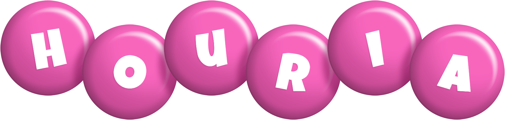 Houria candy-pink logo