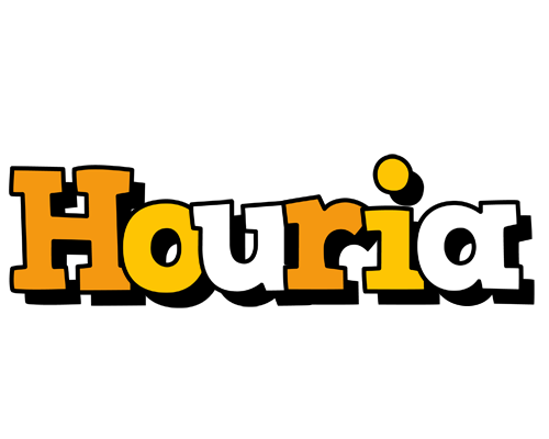 Houria cartoon logo