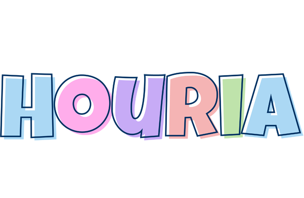 Houria pastel logo