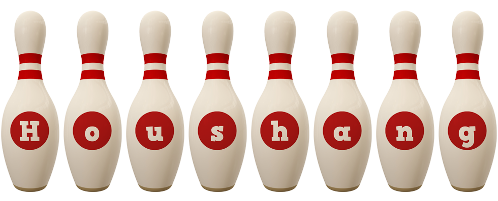 Houshang bowling-pin logo