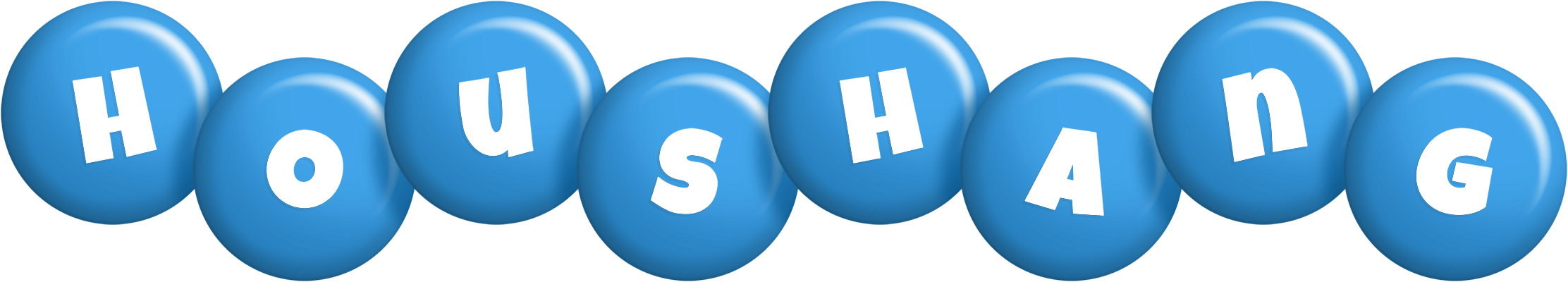 Houshang candy-blue logo