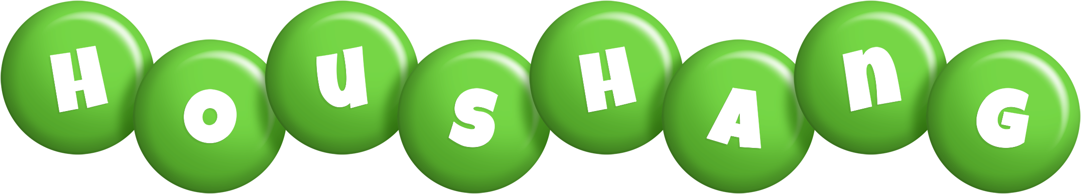 Houshang candy-green logo