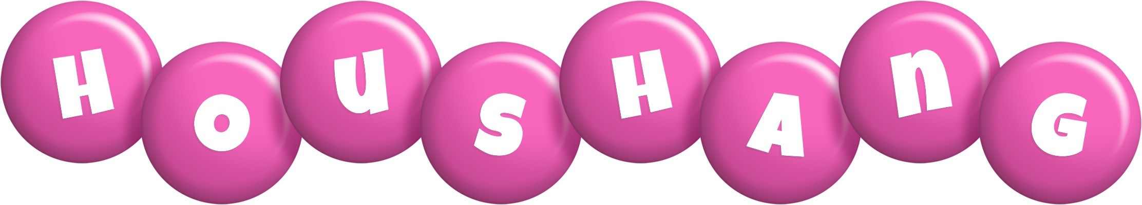 Houshang candy-pink logo