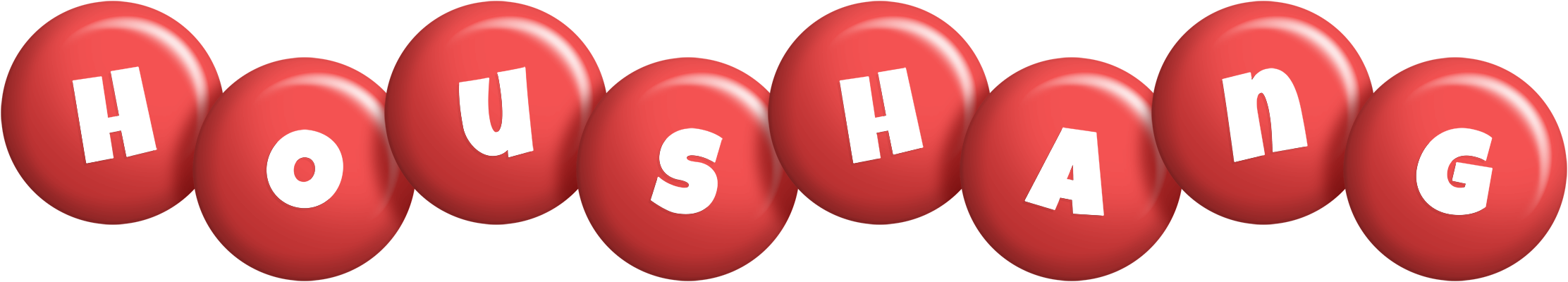 Houshang candy-red logo