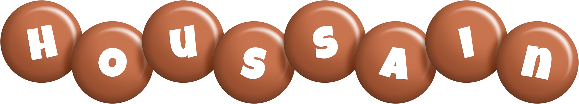 Houssain candy-brown logo